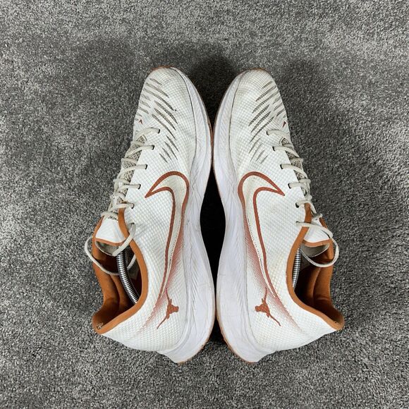 Nike Vapor Edge CV1672-101 Men’s Size 14 White Orange Texas Longhorns Shoes Used main image 4